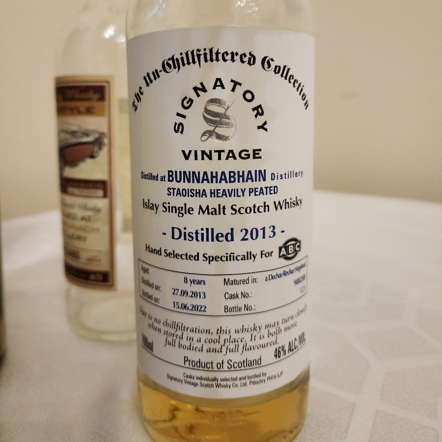 Bunnahabhain Staoisha 2013, 8yo, Cask 900280