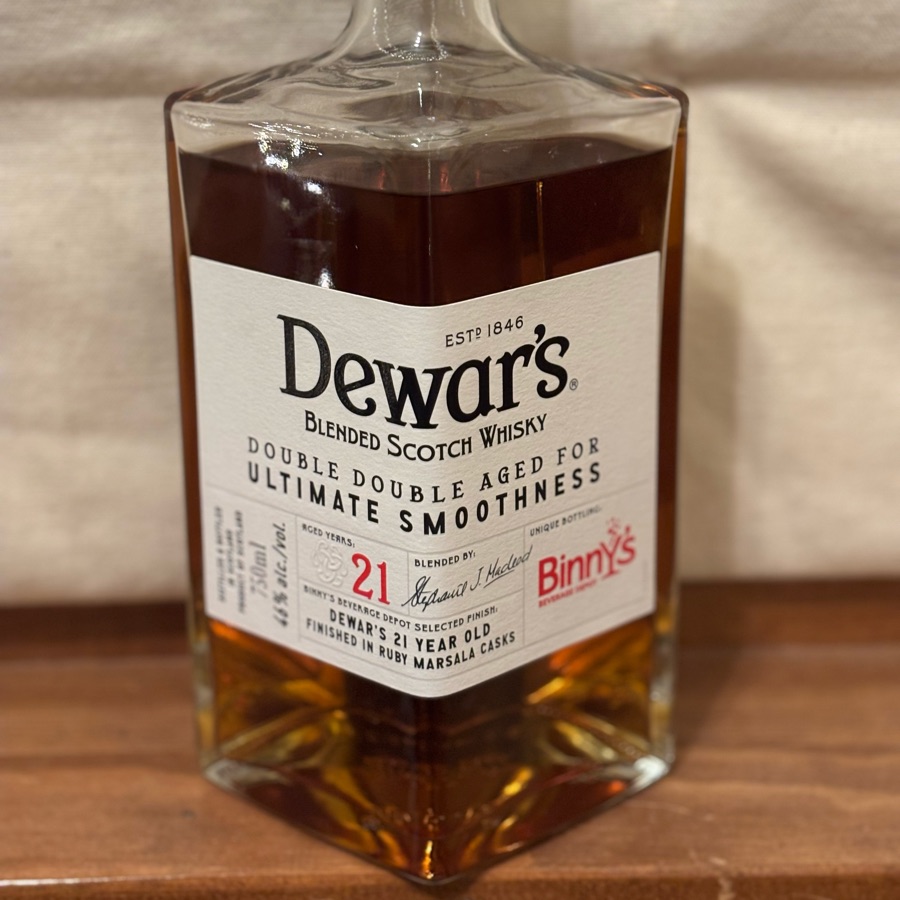 Dewar's Double Double 21 Year Old Ruby Marsala Cask Finished Binny's Handpicked