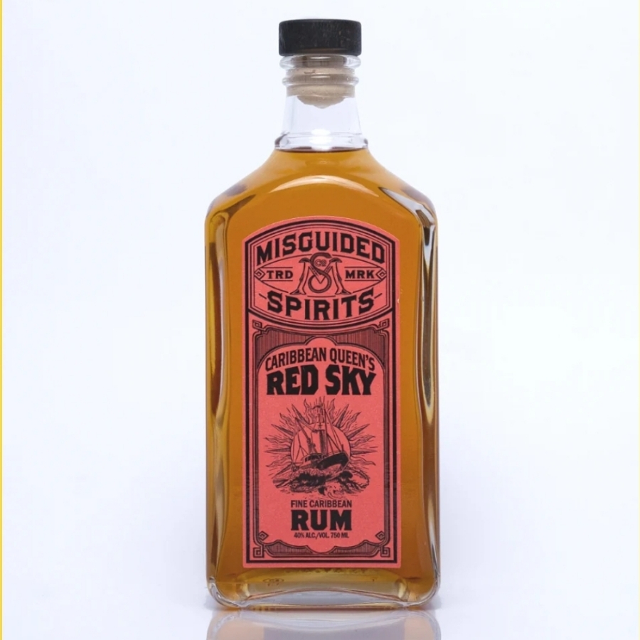 Misguided Spirits Caribbean Queen's Red Sky Rum