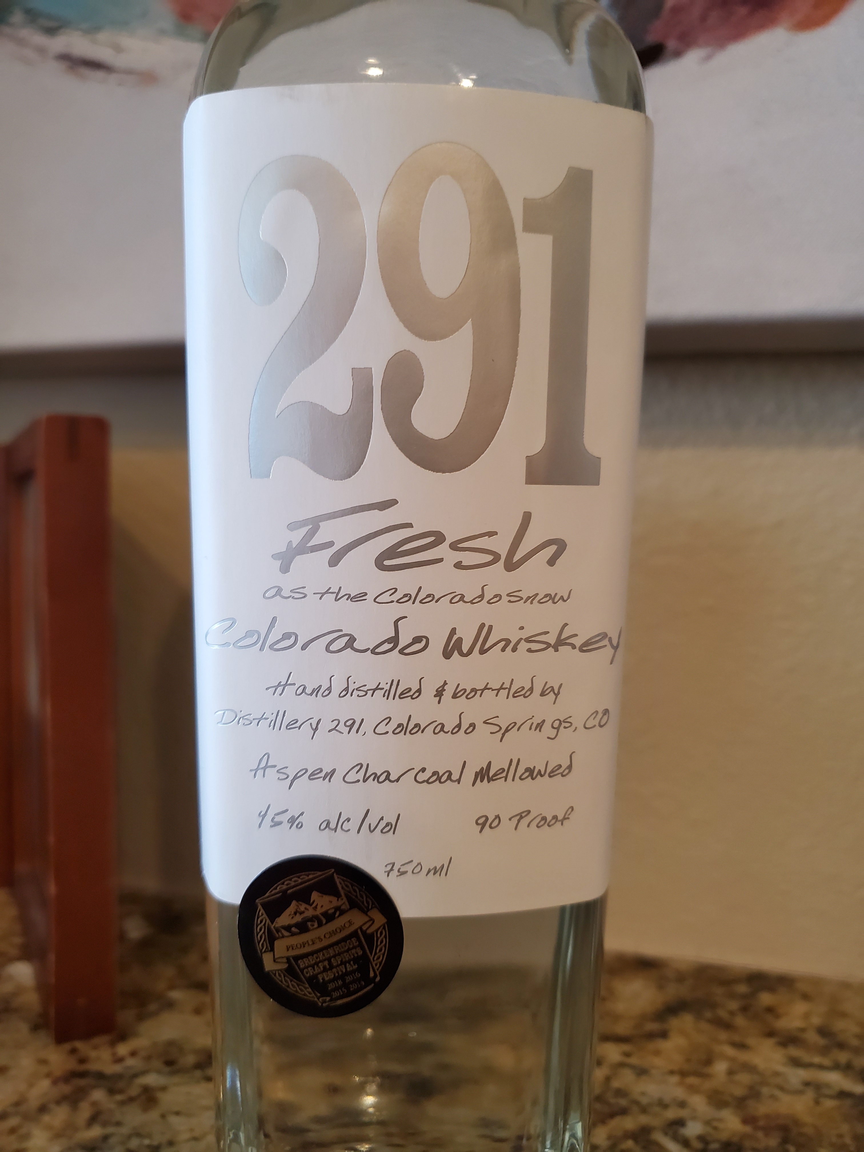 291 Fresh Colorado Whiskey