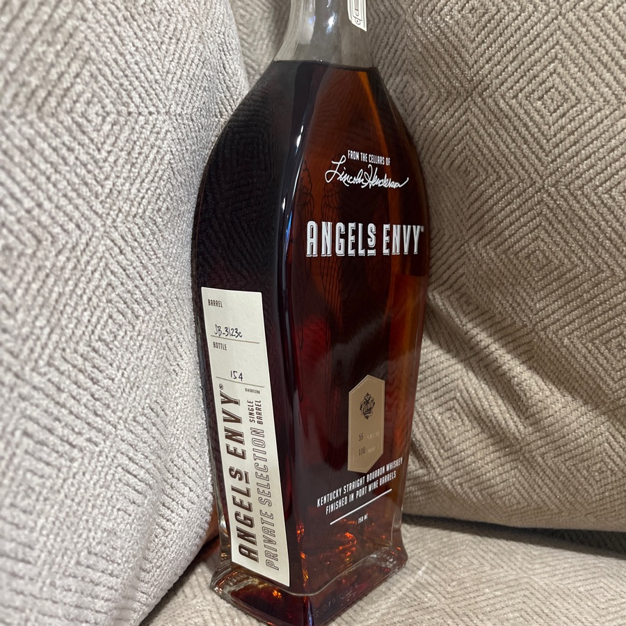 Angels envy finished in Port Wine barrels Party Source