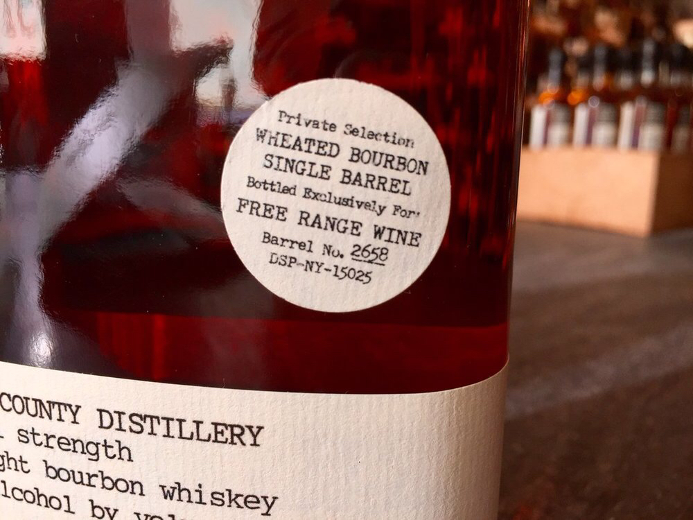 Kings County Single Barrel Wheated Bourbon (Free Range Wine)