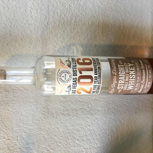 Las Vegas Distillery Straight Single Malt Barley Whiskey