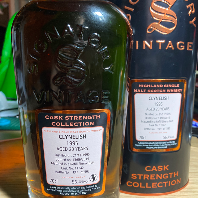 Clynelish 1995 23 Year Cask #11242 Cask Strength Collection (Signatory)