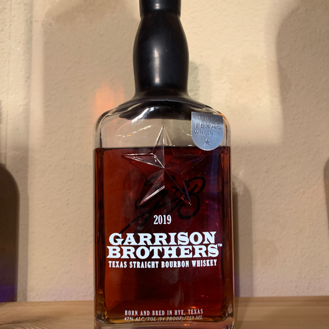Garrison Brothers Texas Straight Bourbon Whiskey (2019)