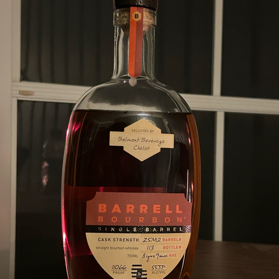 Barrell Bourbon Single Barrel Cask Strength - Selected By Belmont Beverage Chalet