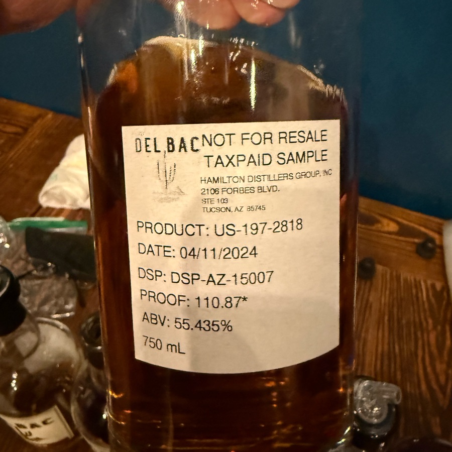 Whiskey Del Bac Product: US-107-2818 Date: 04/11/2024 DSP: DSP-AZ-15007