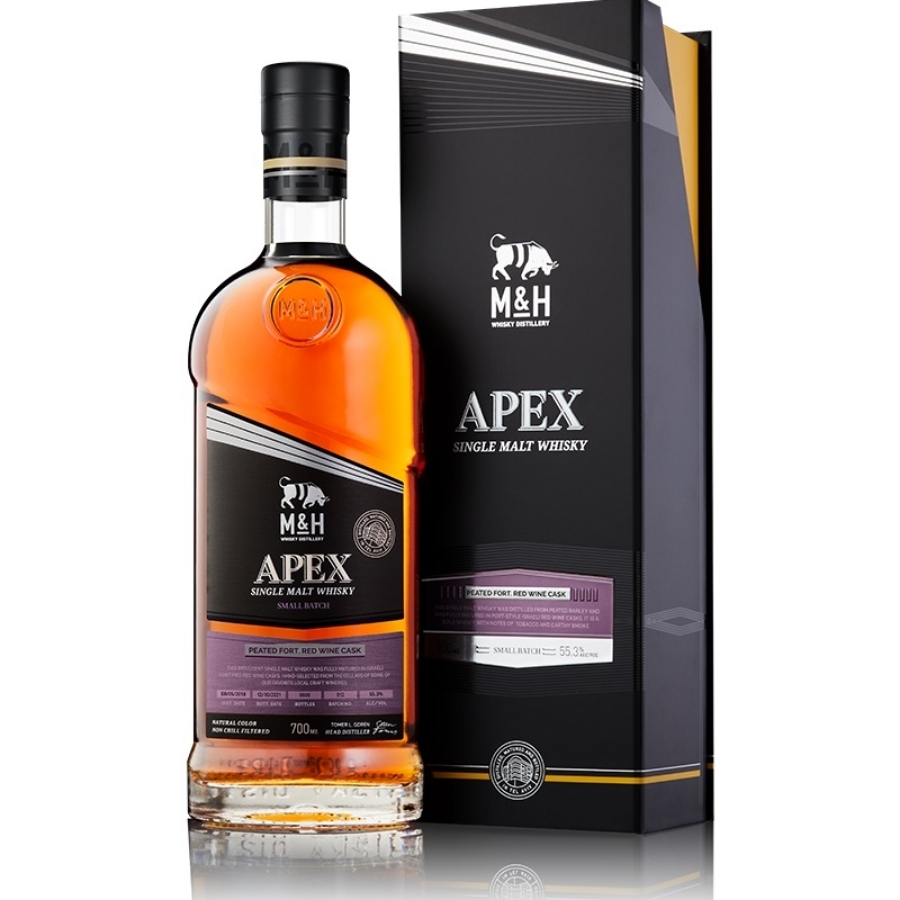 M&H Apex Peated Fort Red Wine Cask