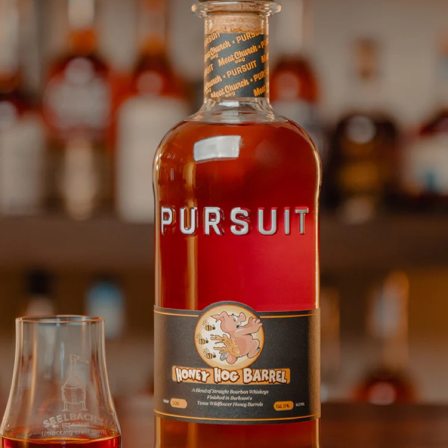 Pursuit Spirits Honey Hog Barrel - Blend of Straight Bourbon Whiskeys Finished In Texas Wildflower Honey Barrels