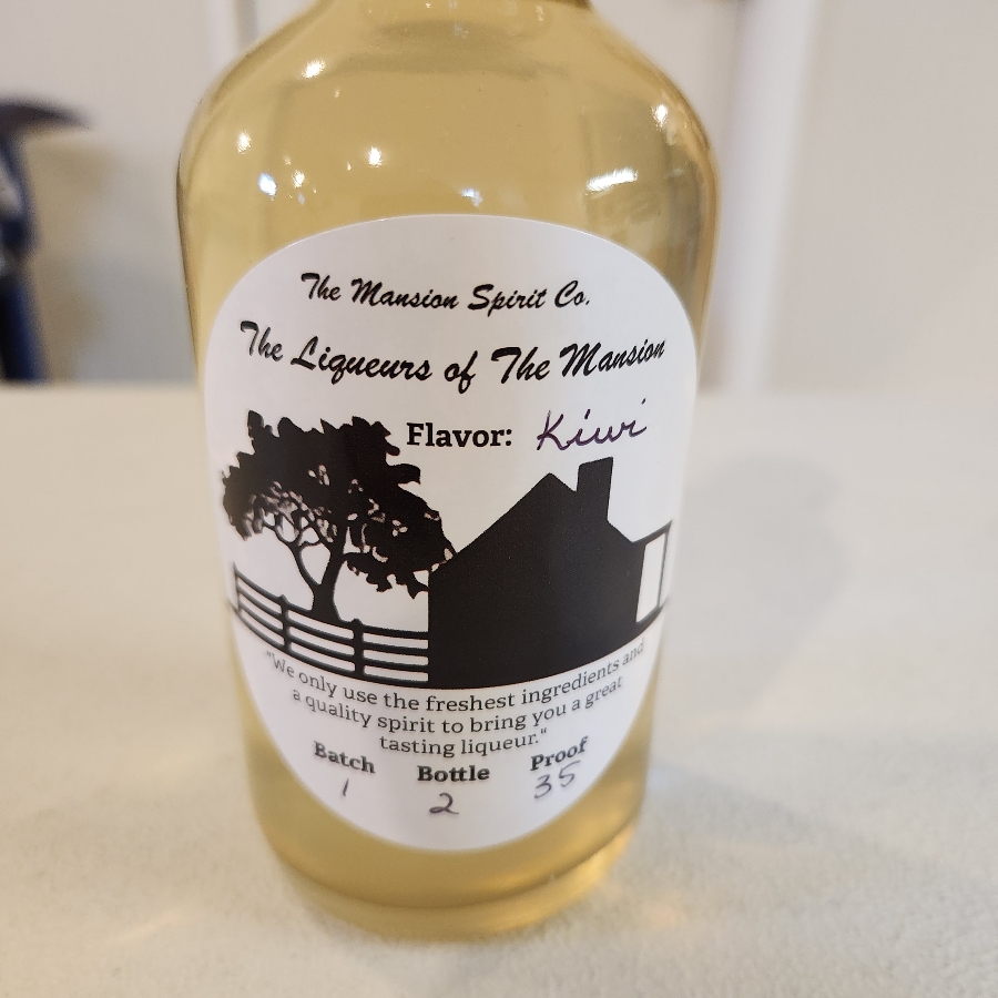 The Mansion Spirit Company Kiwi Liqueur