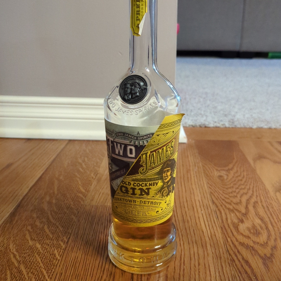 Two James Barrel Reserve Old Cockney Gin