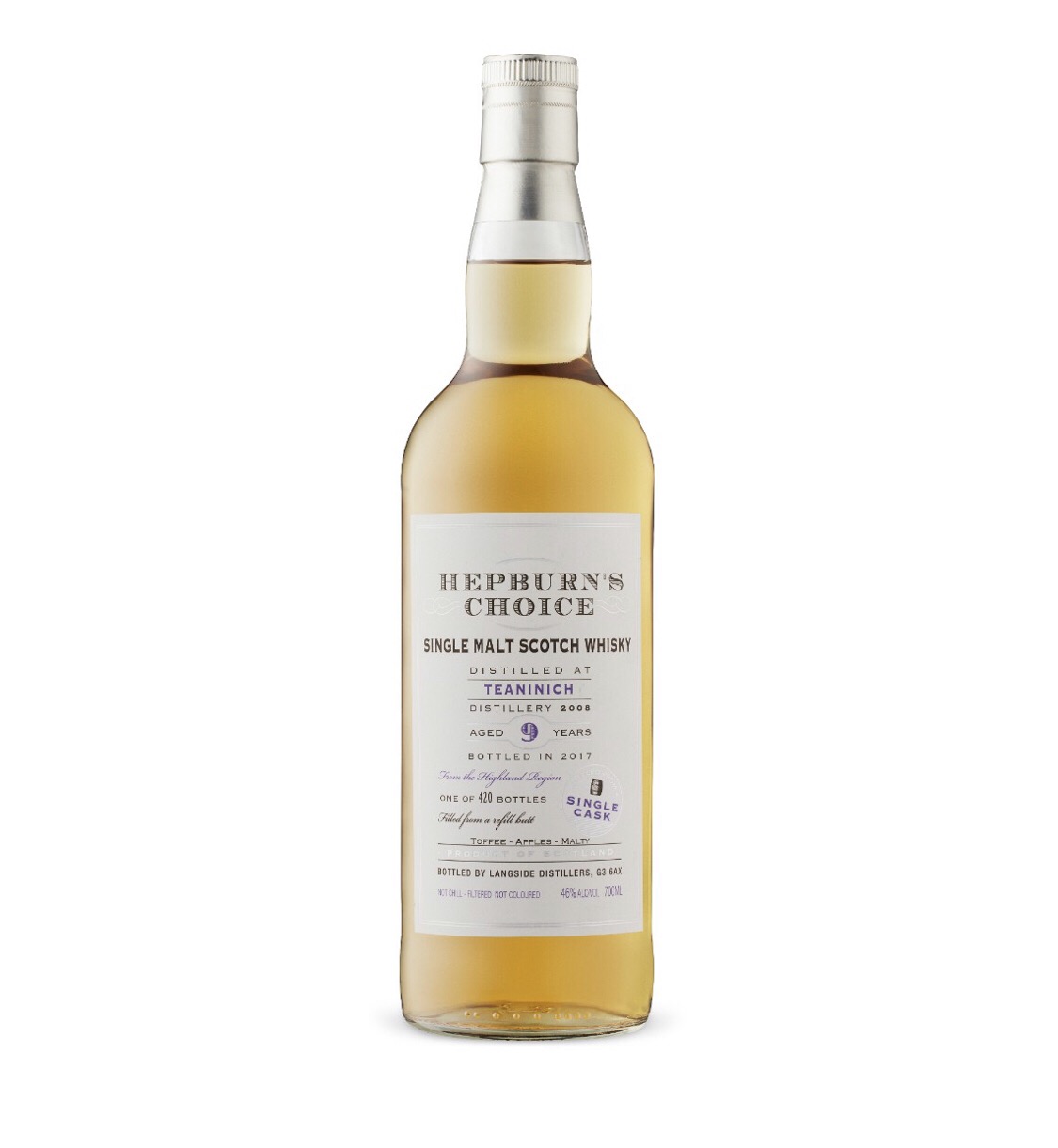 Teaninich 2008 9 Year Hepburn's Choice (Hunter Laing)