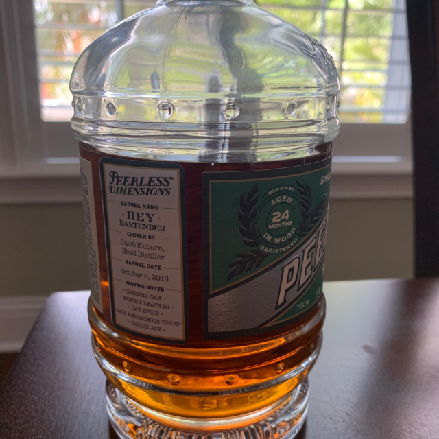 Peerless Dimensions Single Barrel Kentucky Straight Rye "Hey Bartender"