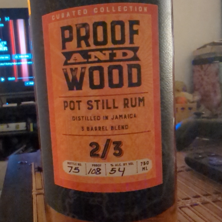Proof and Wood 2/3 Pot Still Rum