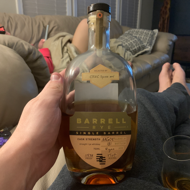 Barrel Rye Single Barrel Cask Strength #MG05