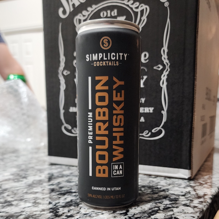 Simplicity Cocktails Premium Bourbon Whiskey in a Can