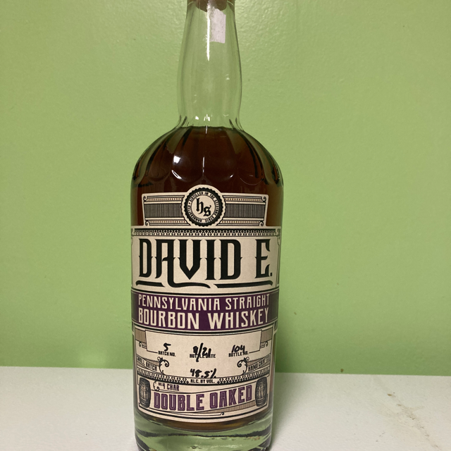 David E. Pennsylvania straight Bourbon Whiskey Double Oaked