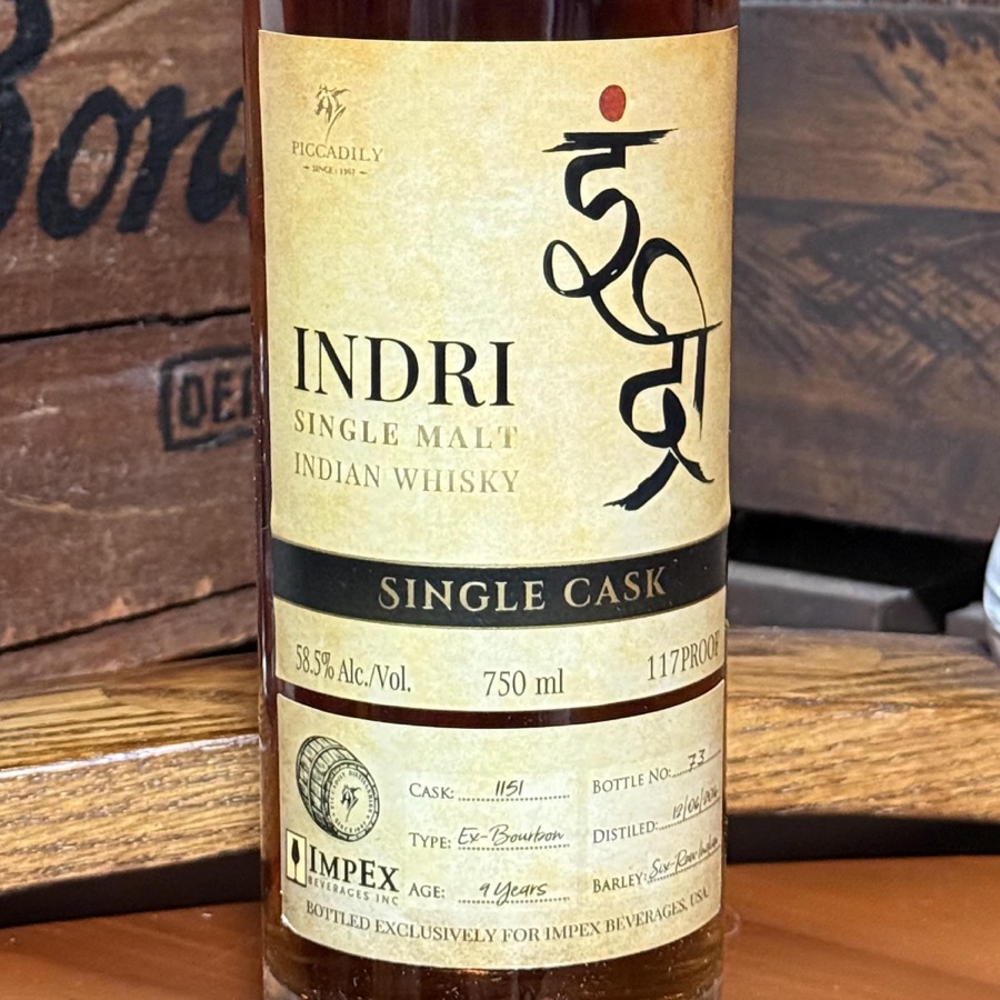 Indri 2014 9 Years (Single Cask No. 1151)