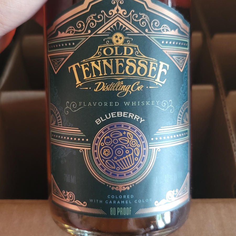 Old Tennessee Distilling Co Blueberry Flavored Whiskey
