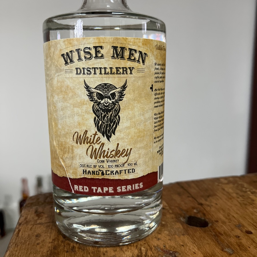 Wise Men Distillery White Whiskey Red Tape Series