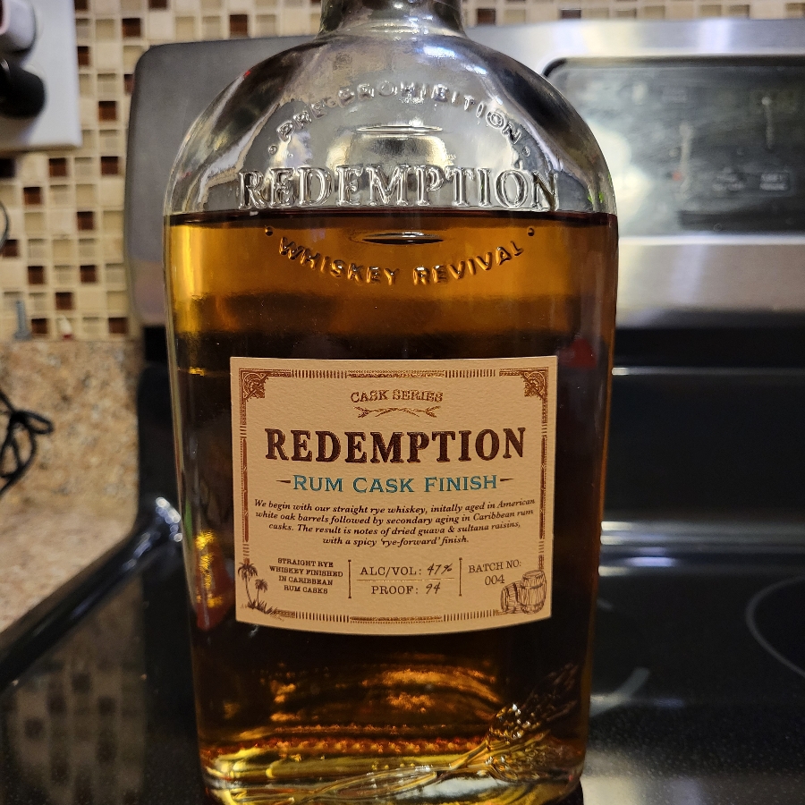 Redemption Rye Rum Cask Finish (Batch 4)