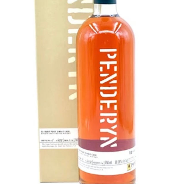 Penderyn 12 Year Old "Ex-Ruby Port Finish" Single Cask (PT136) Welsh Whiskey