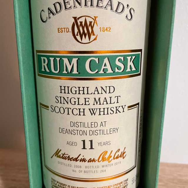 Cadenhead's Deanston Rum Cask 11 Years