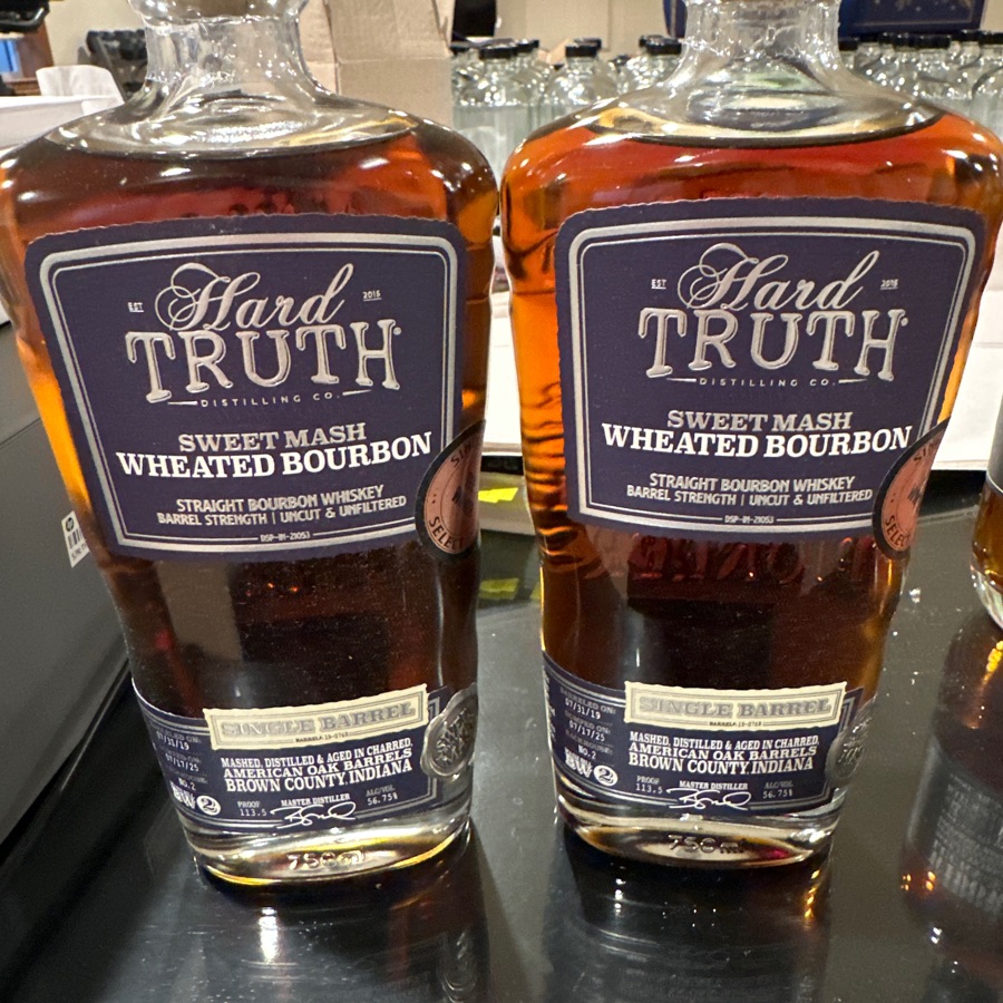 Hard Truth Sweet Mash Wheated Bourbon Straight Bourbon Whiskey Barrel Strength Single Barrel 19-0768