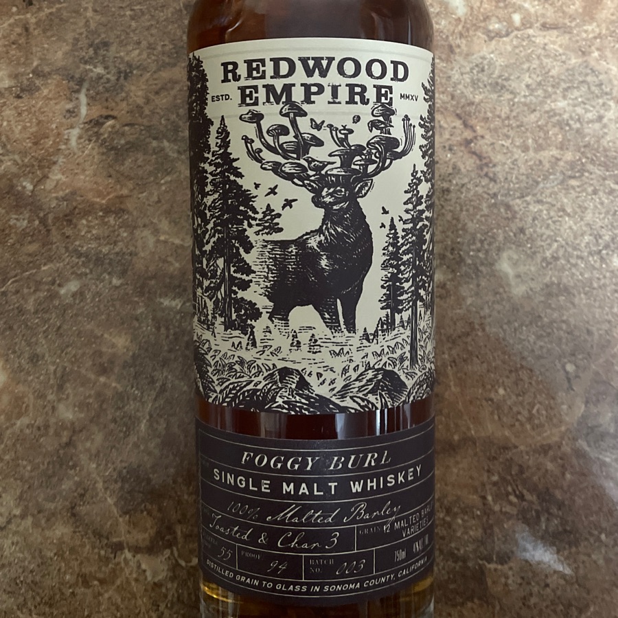 Redwood Empire Foggy Burl Single Malt Whiskey - Batch 003