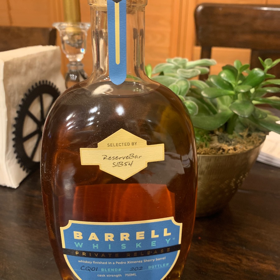 Barrell Whiskey Private Release Blend CQ01
