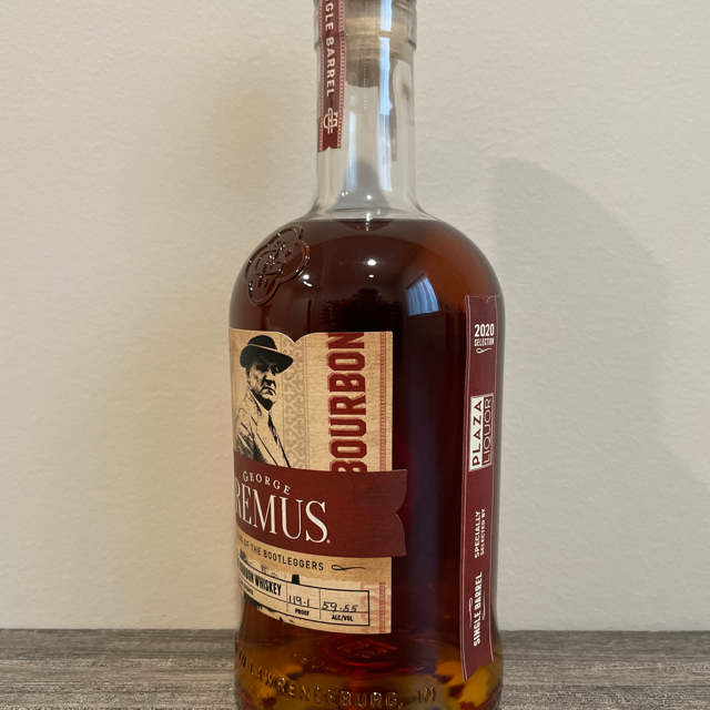 George Remus Straight Bourbon Whiskey - Single Barrel (2020 Selection - Plaza Liquor)