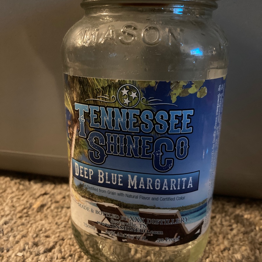 Tennessee Shine Co Deep Blue Margarita Moonshine