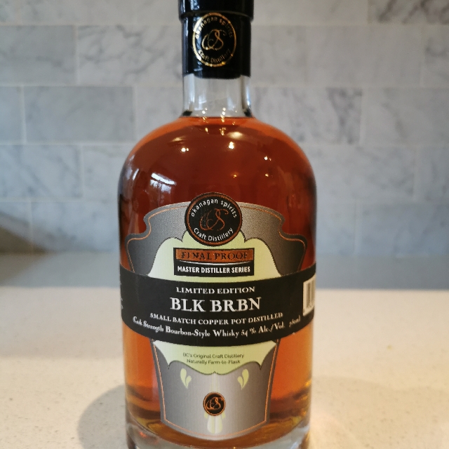 Okanagan Spirits BLK BRBN Cask Strength Bourbon-Style Whisky