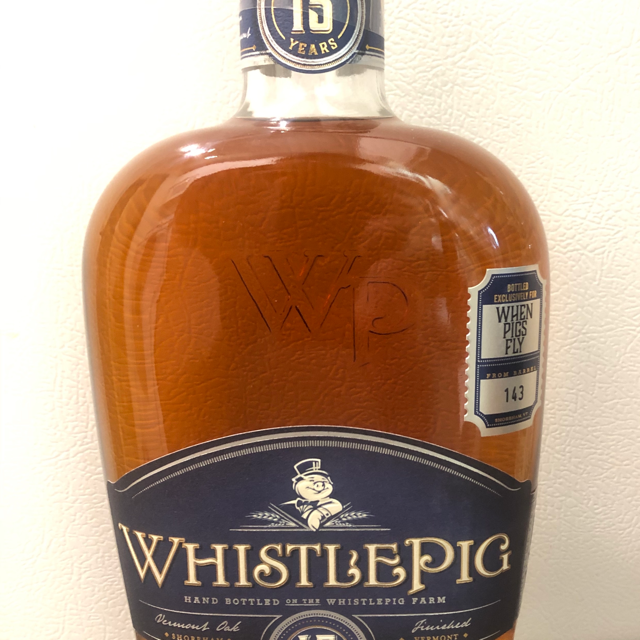 WHISTLEPIG ESTATE OAK RYE SINGLE BARREL 15 YEAR
