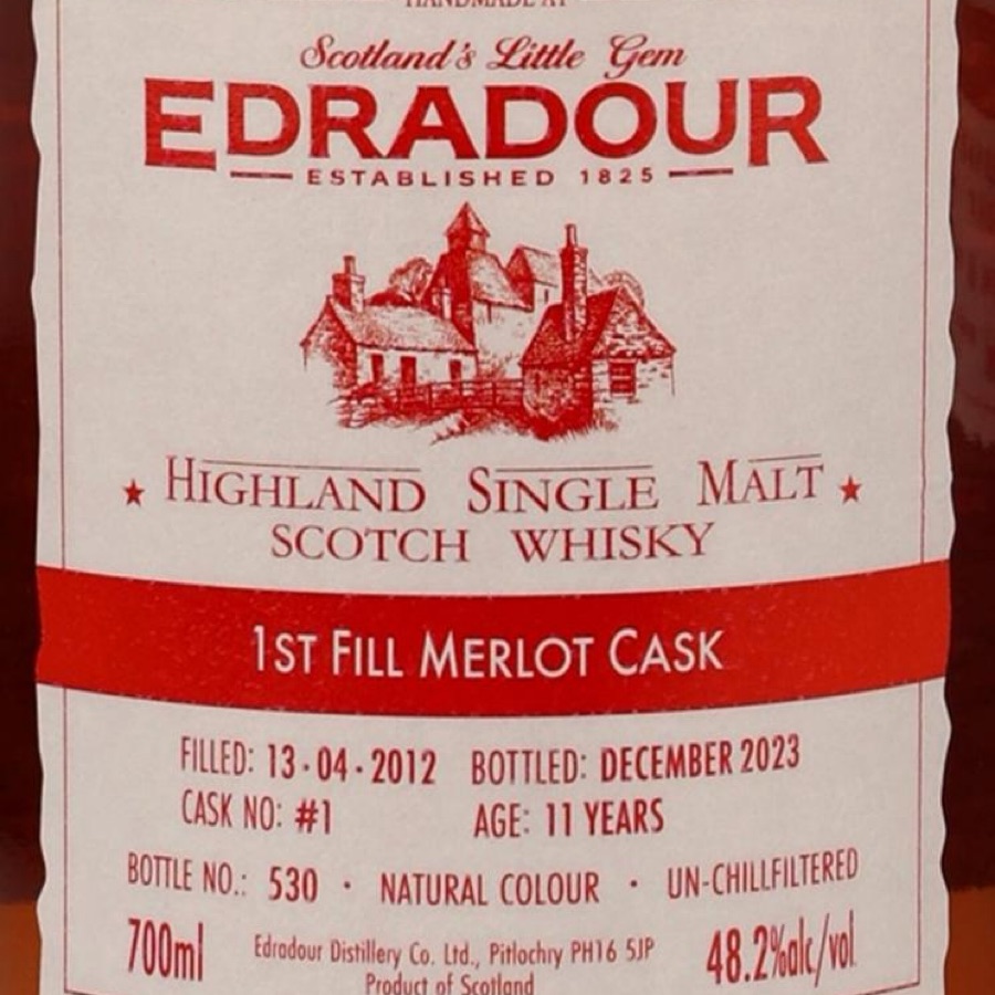 Edradour 1st Fill Merlot Cask