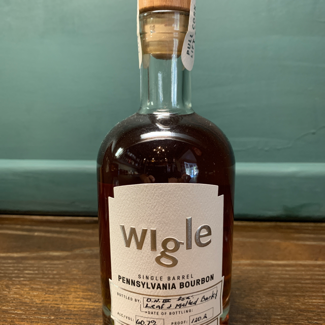 Wigle Single Barrel Pennsylvania Straight Bourbon Whiskey