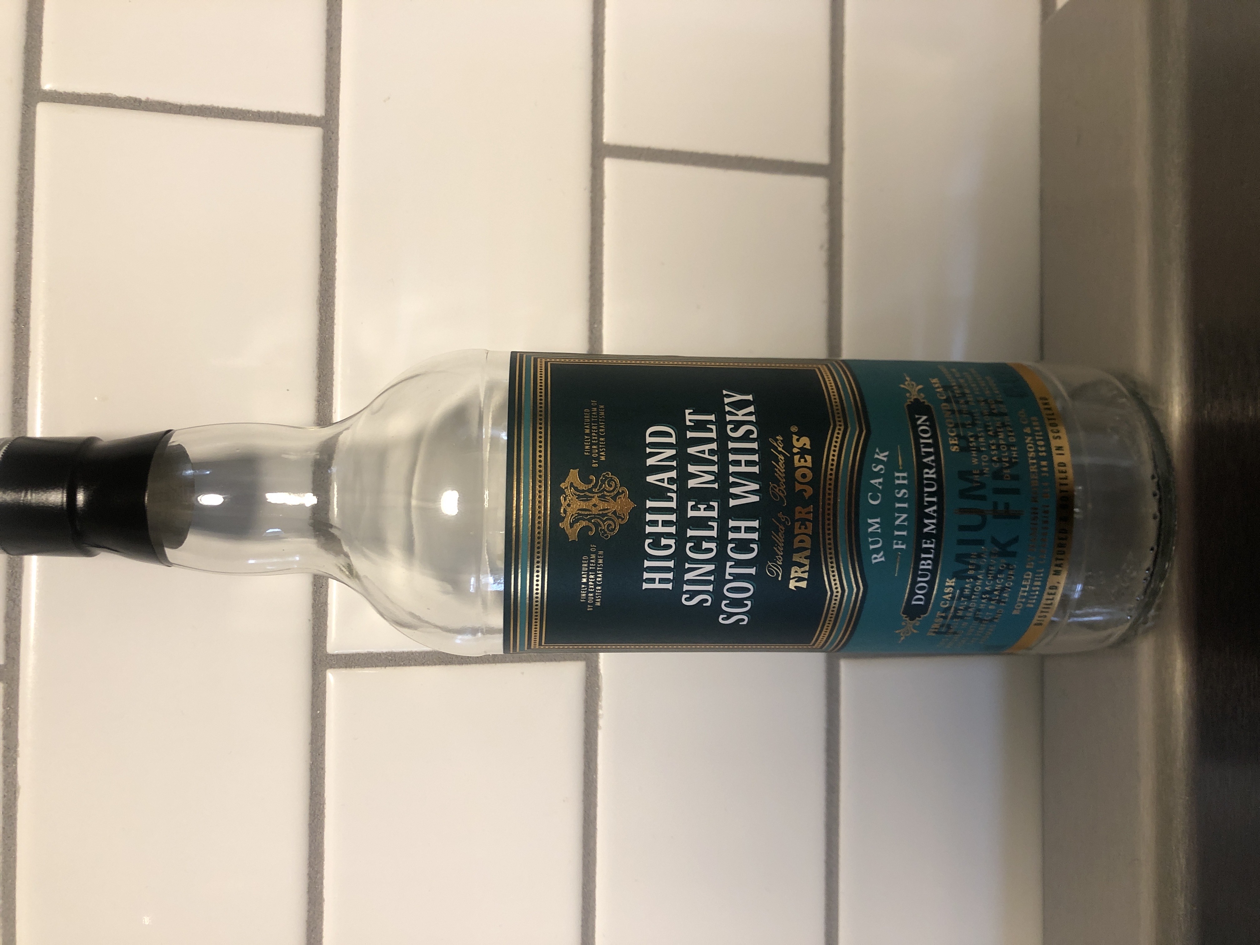 Trader Joe's Highland Single Malt Scotch Whisky Rum Cask Finish