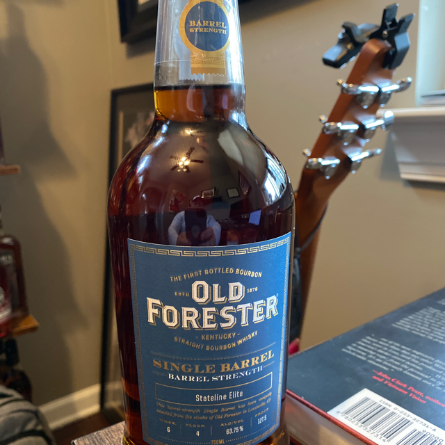 Old Forester Single Barrel Barrel Strength Stateline Elite