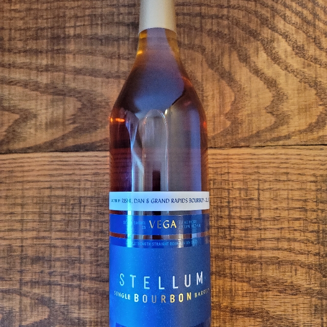 Stellum Vega Single Barrel Bourbon, Rishi's International Beverage & Grand Rapids Bourbon Club Barrel Pick, Spring 2022