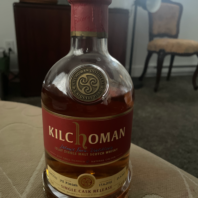 Kilchoman Single Cask Release PX finish Société des Alcools du Quebec exclusive