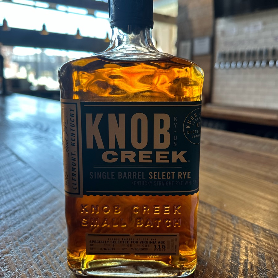 Knob Creek Single Barrel Select Rye- VA ABC 2023