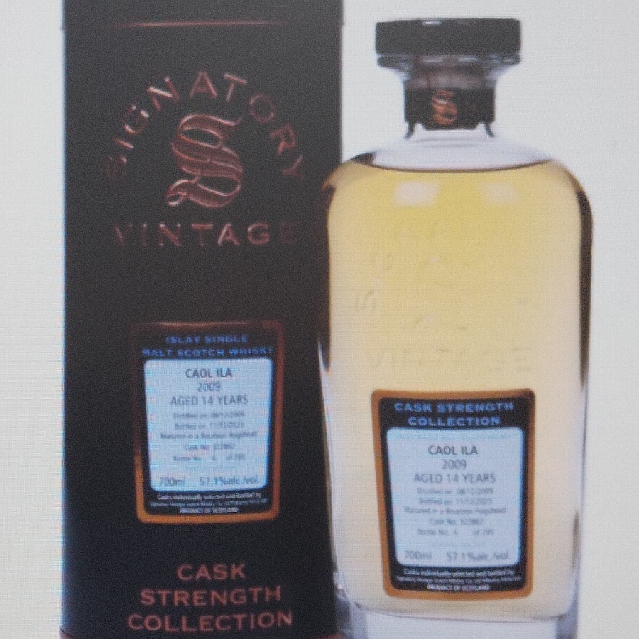 caol Ila 14 year old 2009 (cask 322862) cask strength collection (signatory)