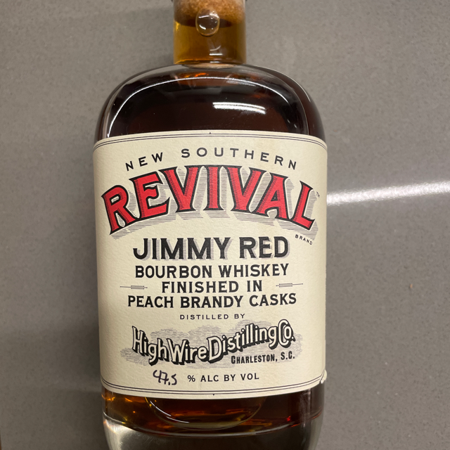 New Southern Revival Jimmy Red Bourbon, Finished in Peach Brandy Casks