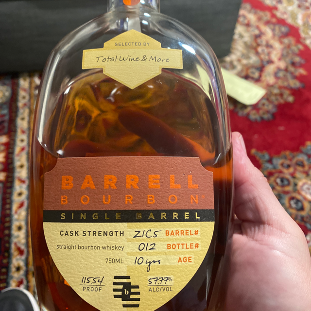 Barrell Bourbon Single Barrel Total Wine Pick