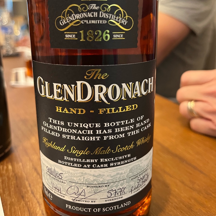 Glendronach Hand-Filled 2005 11 Year Cask# 1441