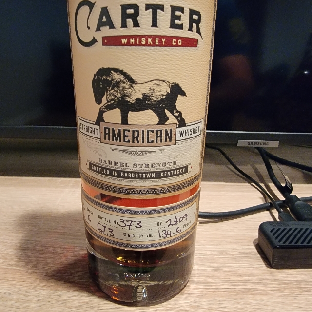 Old Carter 13 Year American Whiskey Batch 6 (2021 Release)
