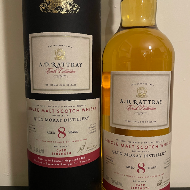 A.D. Rattray Cask Collection Glen Moray 8 Year Old