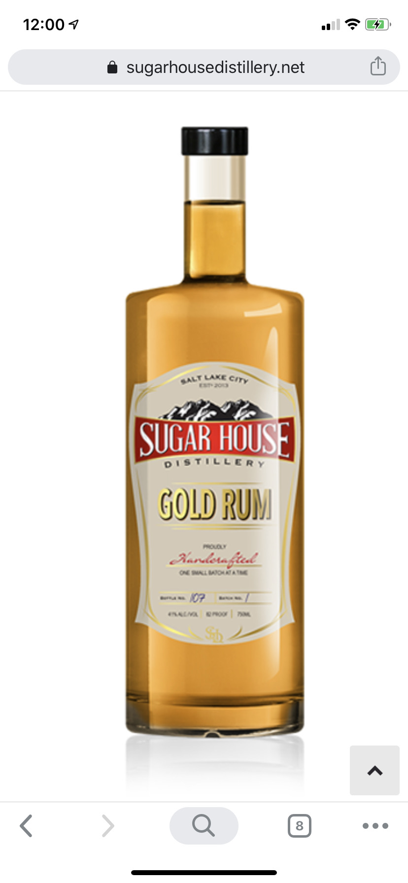 Sugar House Gold Rum