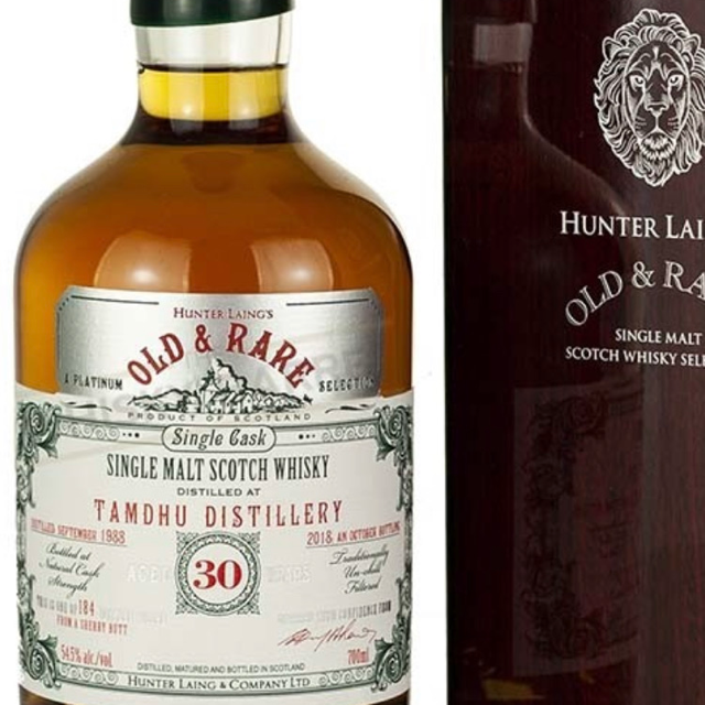 Tamdhu 1988 30 Year Single Cask Old & Rare (Hunter Laing)