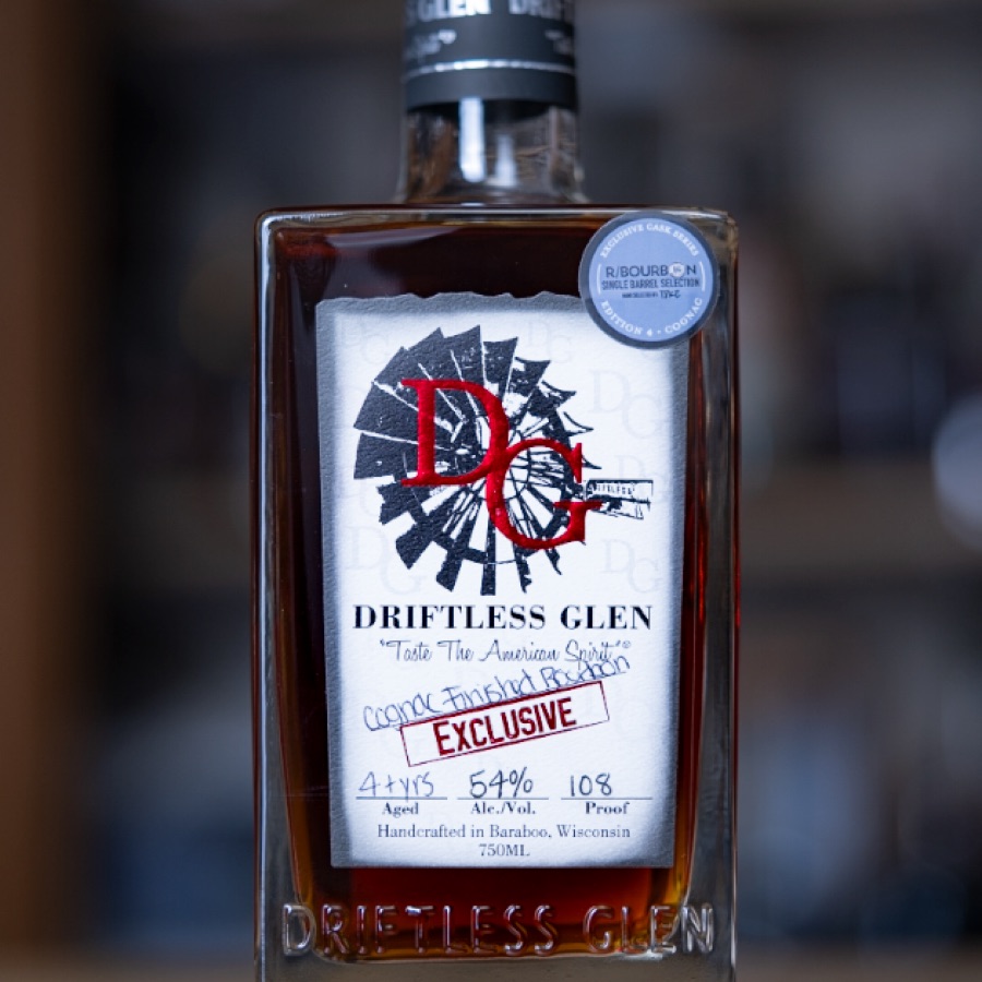 Driftless Glen Exclusive Cask Series Cognac Finished Barrel Proof Bourbon r/Bourbon Private Barrel Selection
